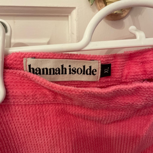 Pink corduroy mini skirt - Picture 2 of 3